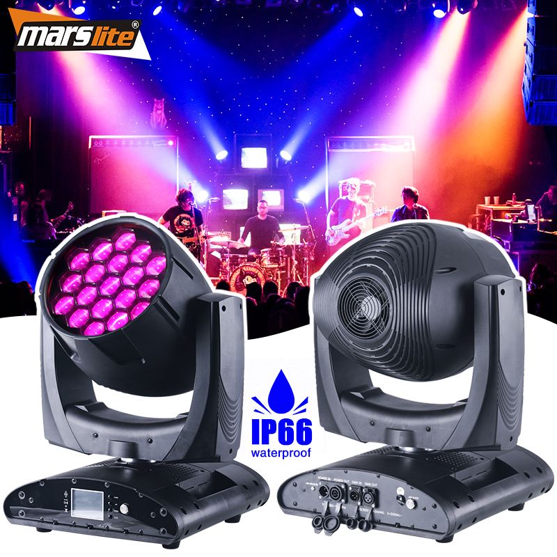 IP66 19pcs 40w Led Waterproof Zoom Wash Moving Head Light