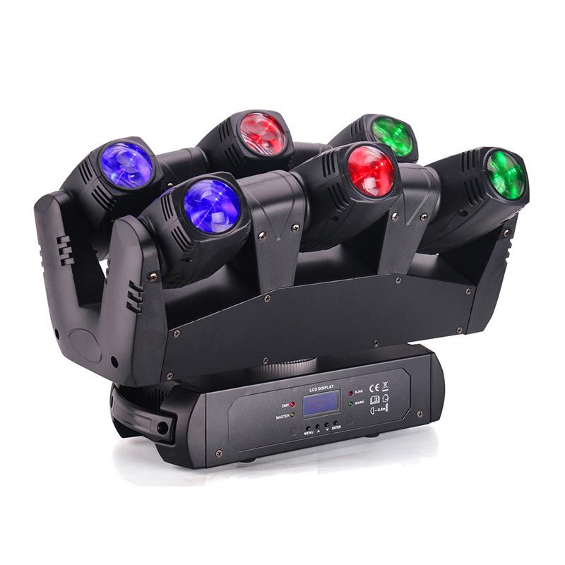 6x10W RGBW Led Spider Beam Moving Head Lights