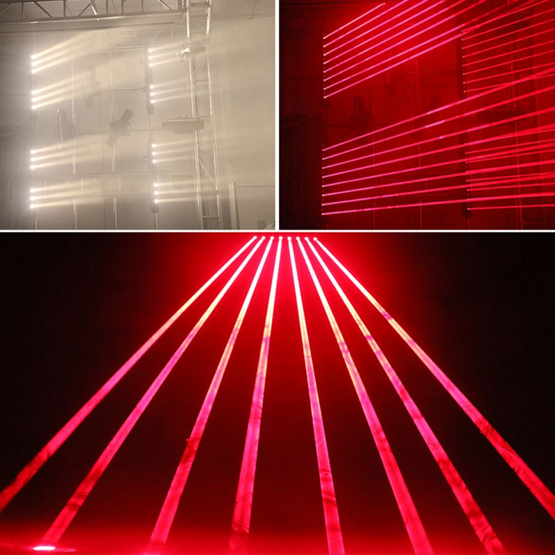 Red Laser+3W Beam Amber Led Combination Moving Head Bar