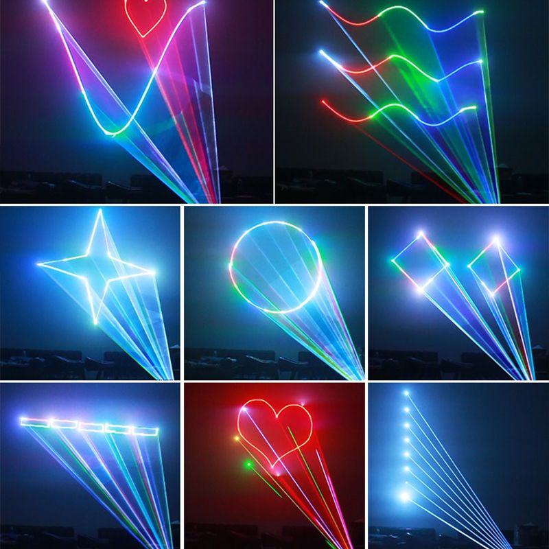 Pro 10W IP65 Laser Light Outdoor Concert Stage Building Wall Laser Projection System