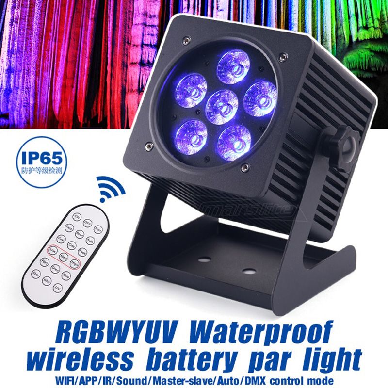 6x18W Wireless WIFI APP Par Can Uplight Battery Powered Led Uplight