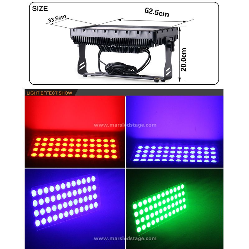 48PCS 10W city color light RGBW 4in1 ip65 waterproof high building wall washers stage light