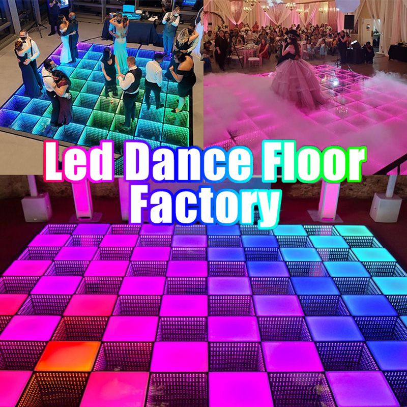 Magnetic 3D Infinity Mirror Piso Portable Led Dance Floor Panels