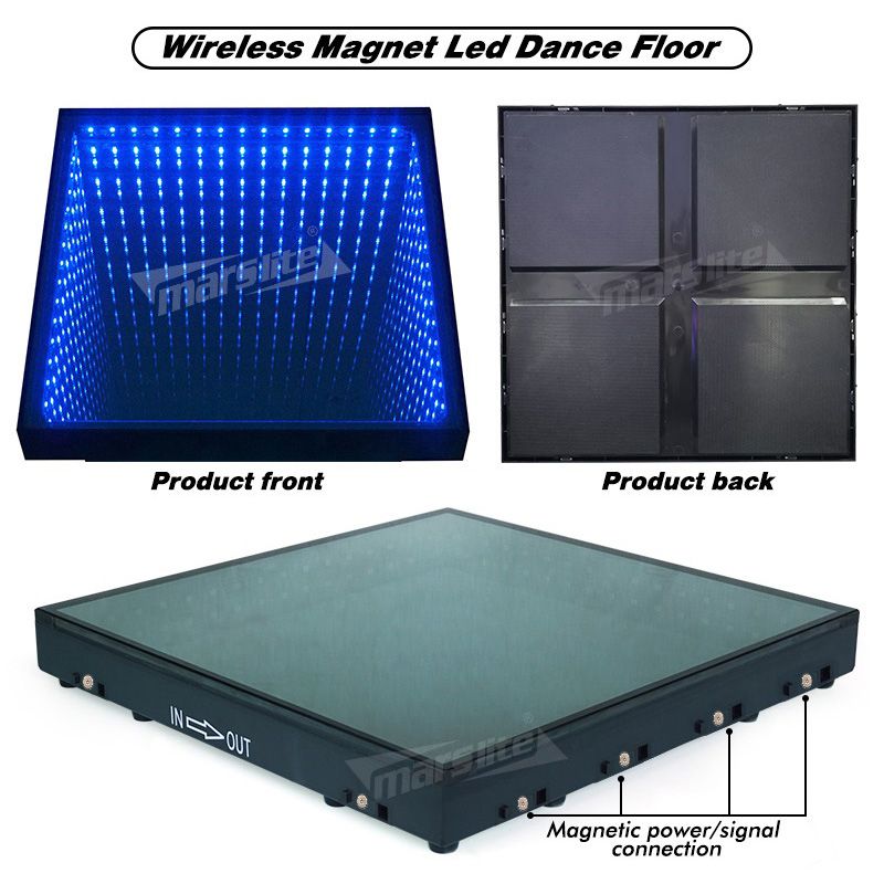 Magnetic 3D Infinity Mirror Piso Portable Led Dance Floor Panels