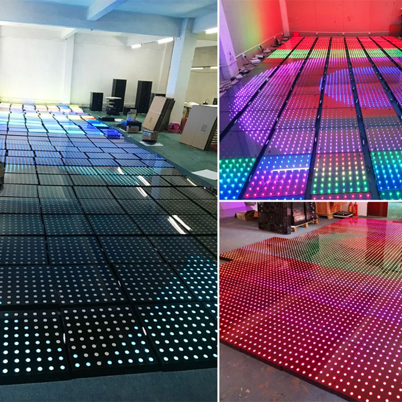 Led Video Dance Floor Dj Lights Portable Matrix Panel Piste De Danse Lumineuse Led Digital Pixel Floor