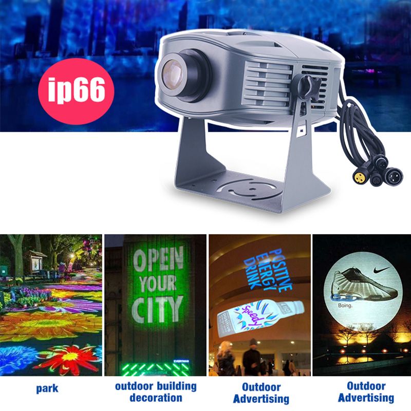 300w Gobo IP65 Waterproof Projector Custom Logo Outdoor Buildings Rotating Advertising Lights