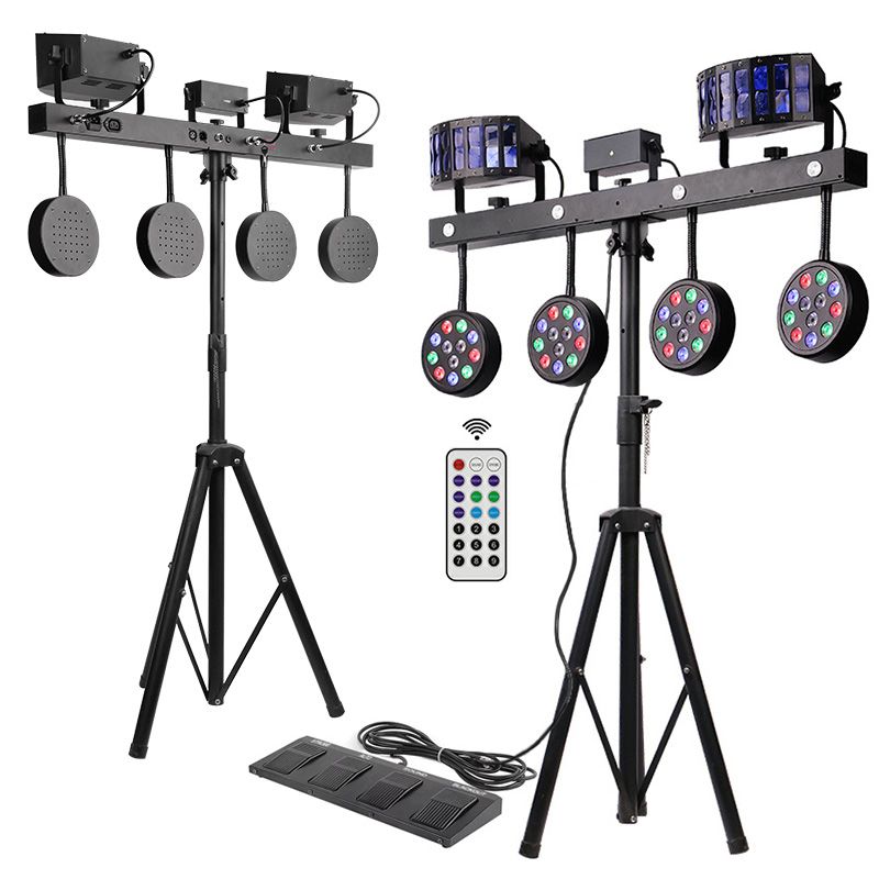 Portable Dj Lights Disco Dj Equipment Gig Bar Luces Para Discoteca Led Bar Stage Lighting With Stand