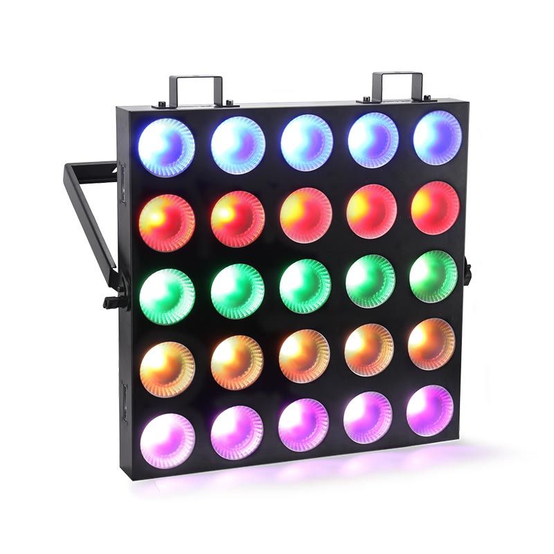 Marslite LED Matrix Blinder Light 25x10w RGBW COB Matrix DMX Blinder Background Stage Light