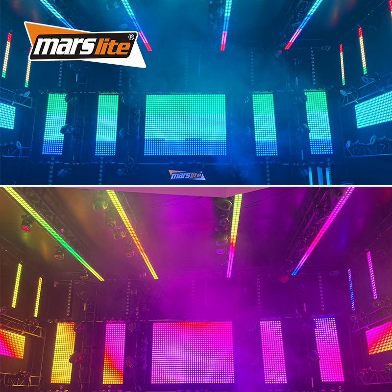 Disco Lights 20x2 Led Full Color Luces Dj Club Black Effect DMX Matrix Bar Blinder Dj Lights