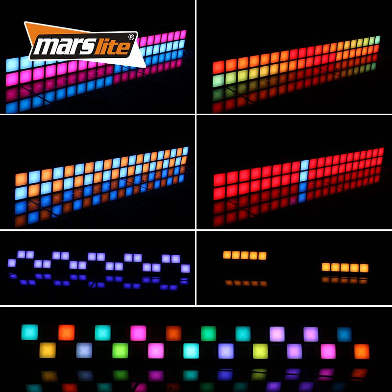 Disco Lights 20x2 Led Full Color Luces Dj Club Black Effect DMX Matrix Bar Blinder Dj Lights