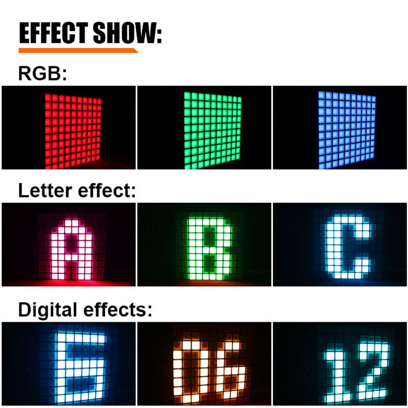 10x10 Led Full Color Dj Club Black Effect DMX Matrix Blinder Light