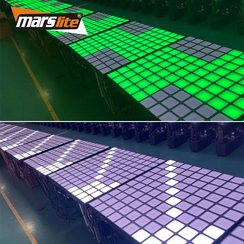 10x10 Led Full Color Dj Club Black Effect DMX Matrix Blinder Light