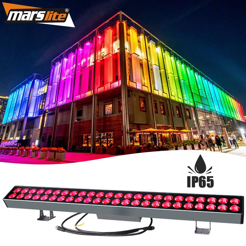 IP65 Waterproof Wall Washer Light DMX 48*3W RGB Outdoor building Led wall washer Bar