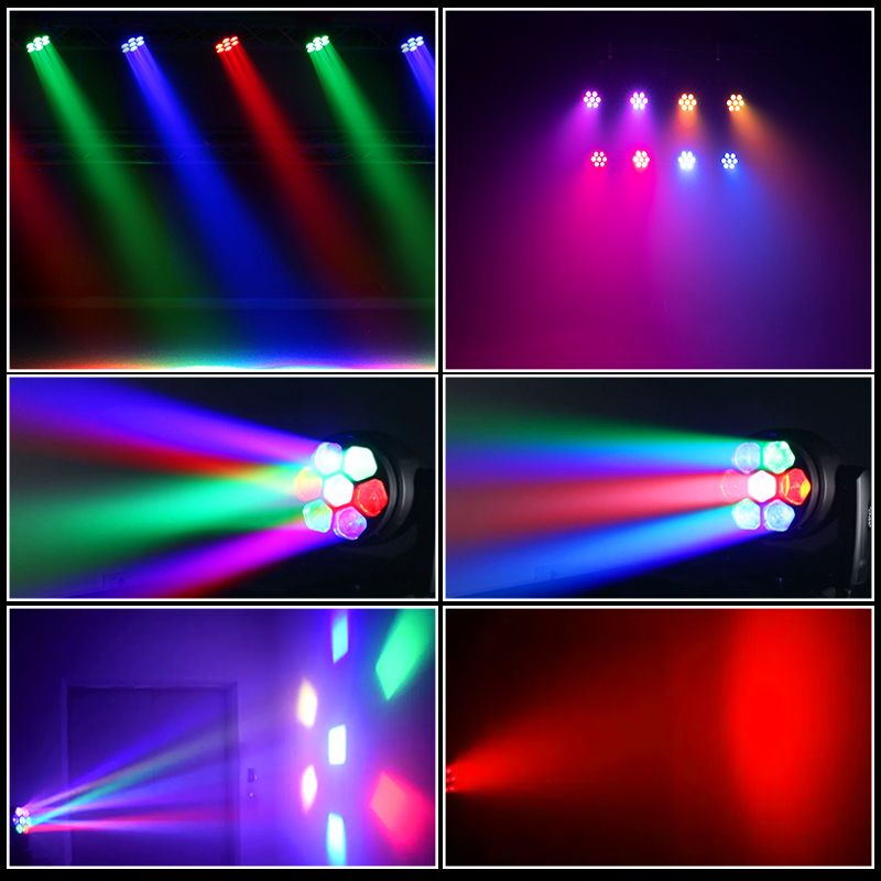 7x40W bee eye moving head light pro led cabeza movil wash zoom bee eye moving