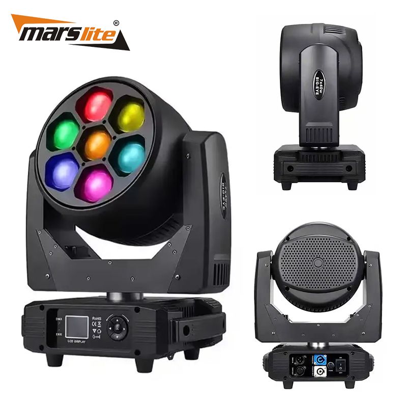 7x40W bee eye moving head light pro led cabeza movil wash zoom bee eye moving