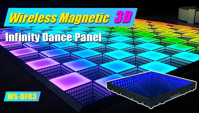 3D Infinity Mirror Led Dance Floor For Party Disco Stage Show