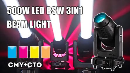 500W LED 3in1 BSW Beam Spot Wash CTO CMY Moving Head Light Pro Theatre Teletorium Stage Beam Lighting Equipment