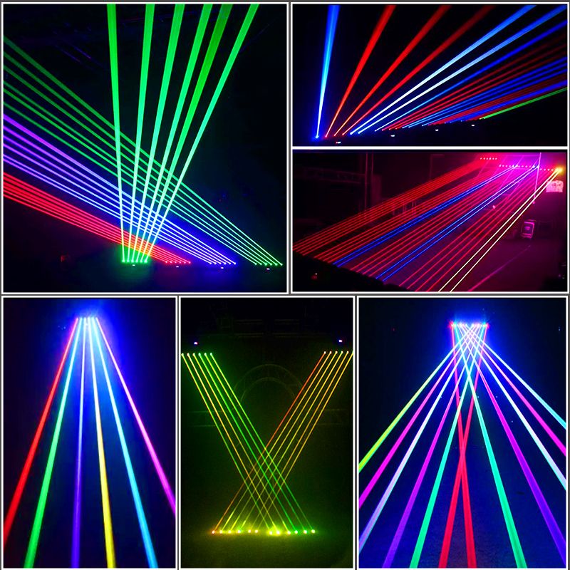 RGB Six Eye Laser Swing Laser Moving Head Club Dj Light