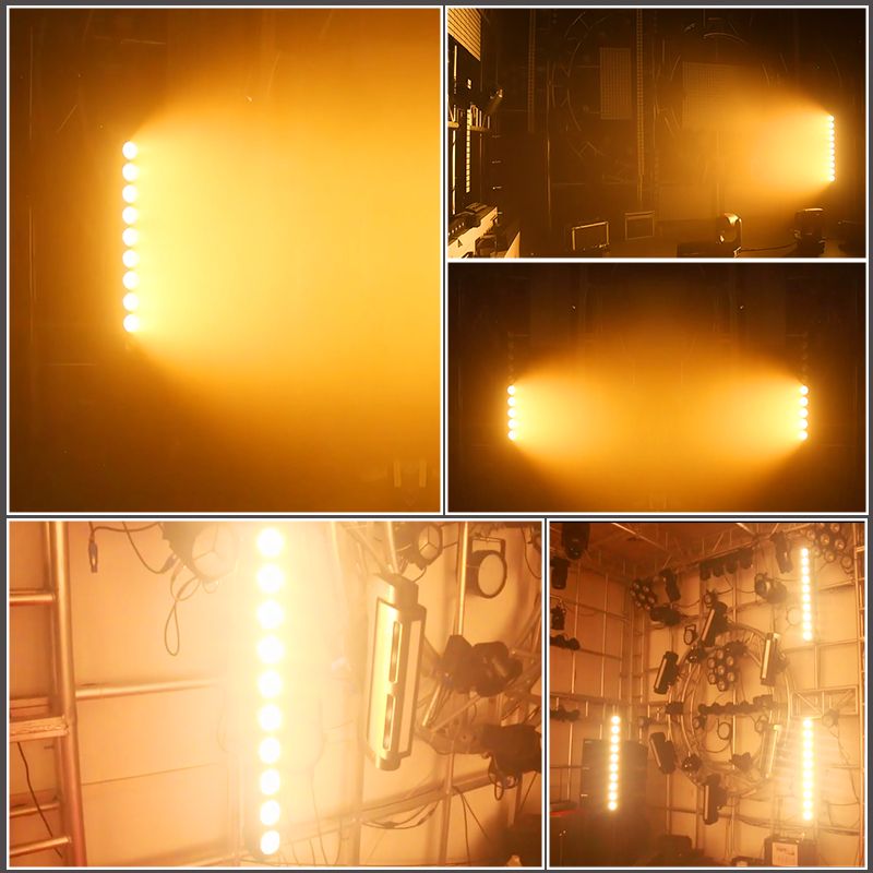 10*12W Warm White/Amber Blinder Lights Bar