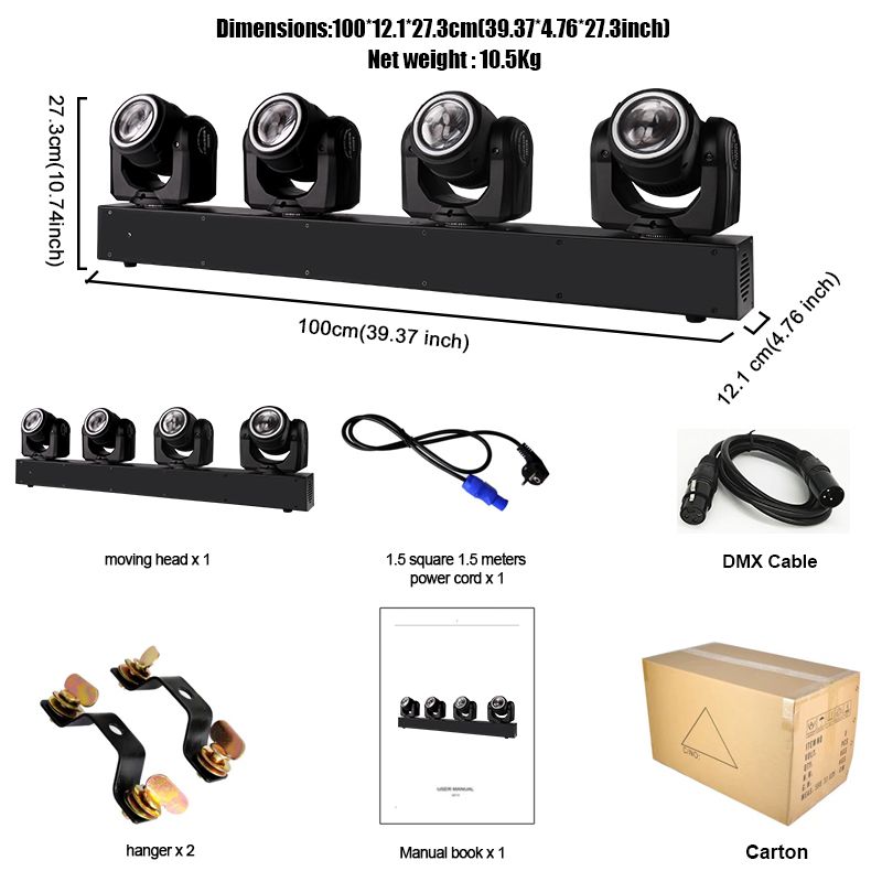 LED Beam+Ring Effect DJ Club Moving Head Light