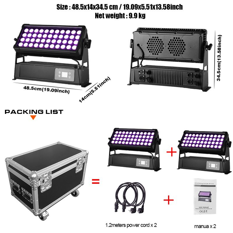 City Color light RGBW 4in1 ip65 waterproof high building wash flood light