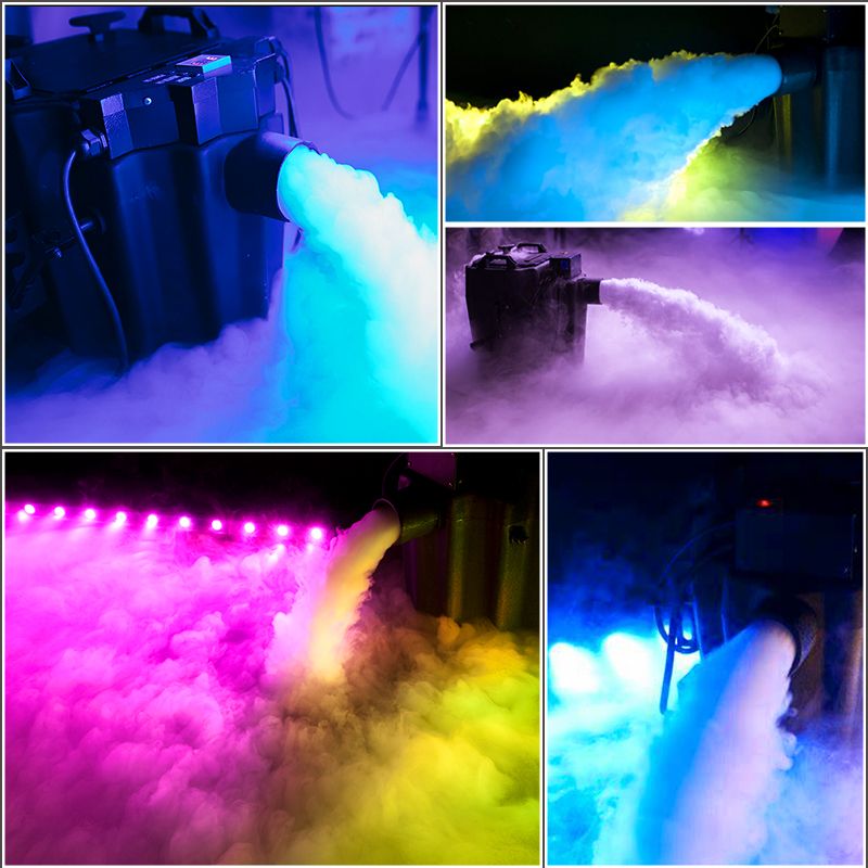 3500w Dry Ice Fog Machine Wedding Stage Party Low Lying Smoke Fog Machine