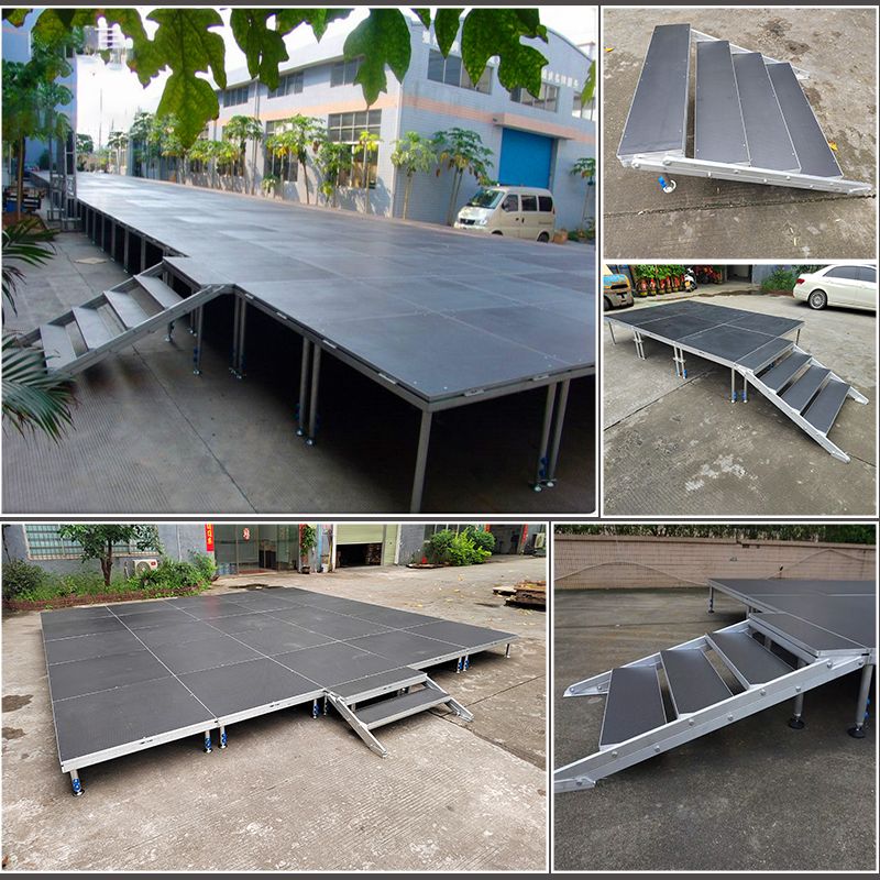 Portable Stage Platform Aluminum Stage Deck Outdoor Stage Podium For Concert Events Wedding