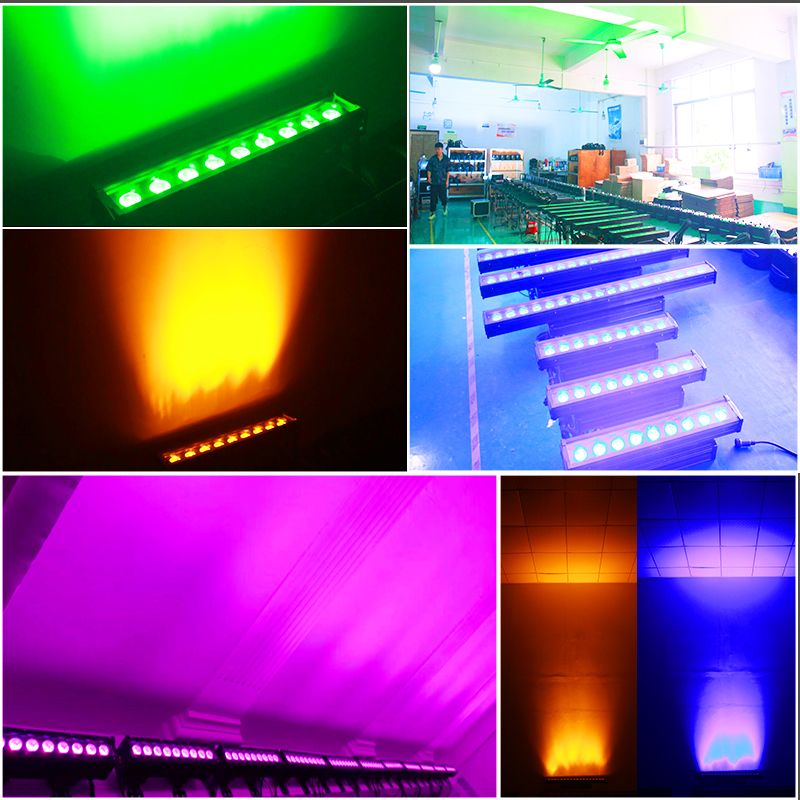 IP65 9x12w RGBWAUV Outdoor Led Wall Washer light Bar