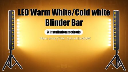 10*12W Warm White/Amber Blinder Lights Bar