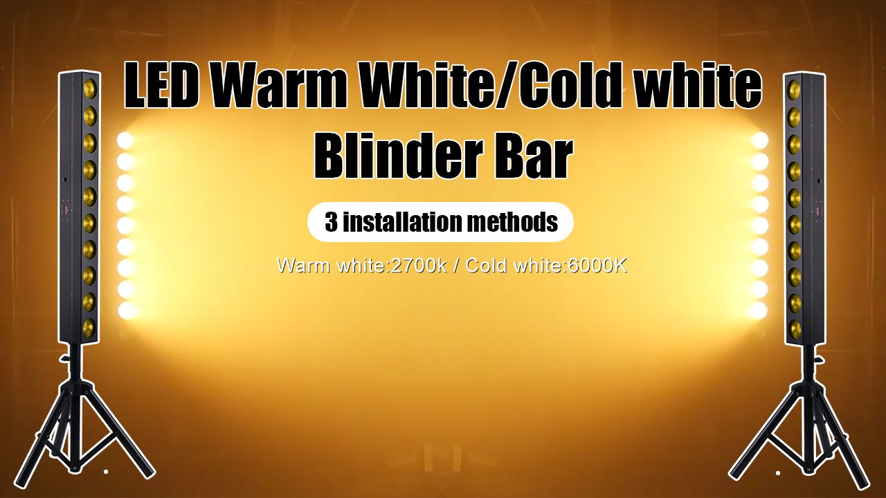 10*12W Warm White/Amber Blinder Lights Bar